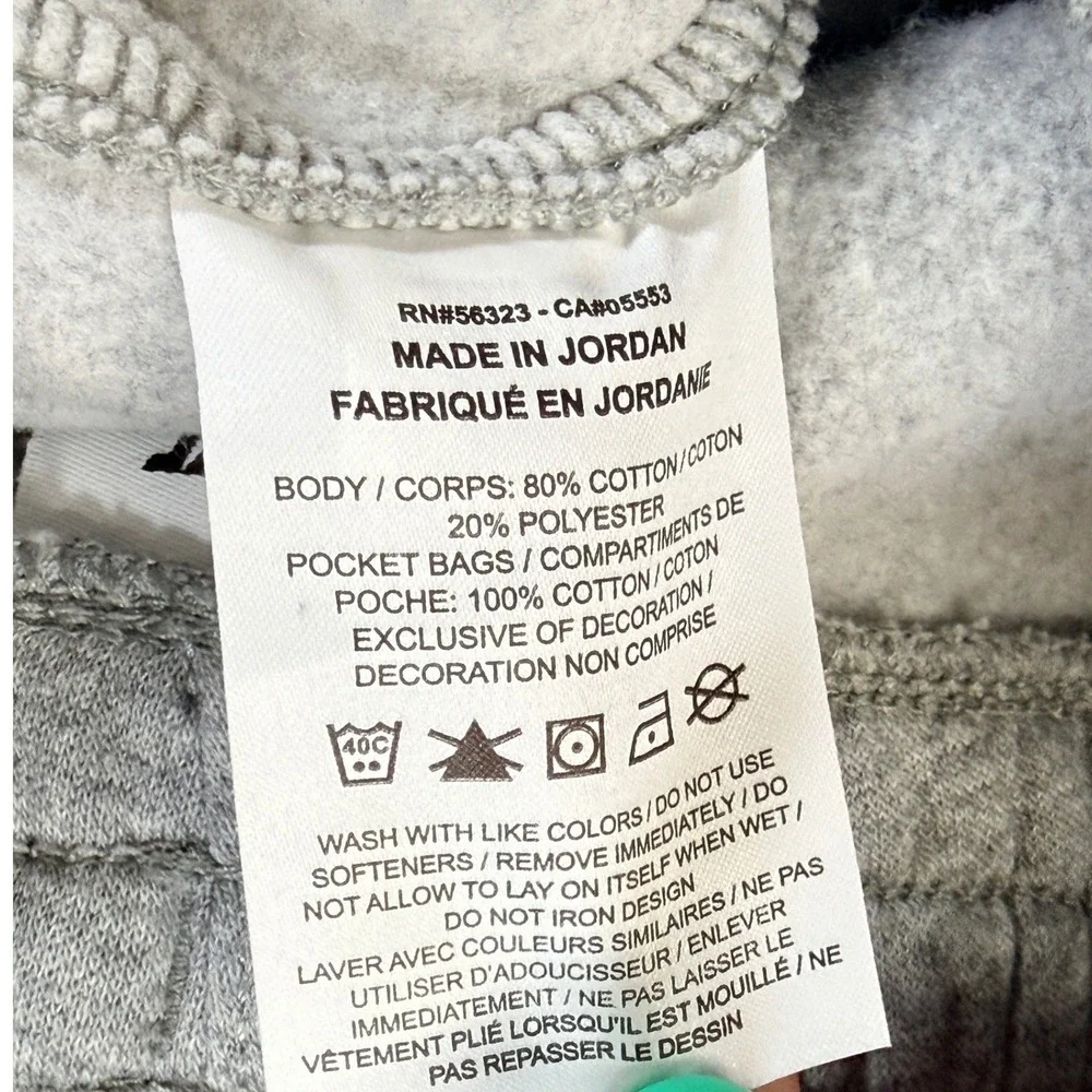 Nike‎ Kids Joggers Fleece Sweatpants Logo L Gray Cotton Blend Athletic
